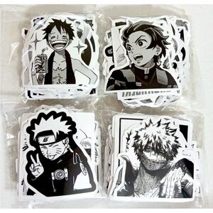 Anime stickers Black and white mixed 102 pieces
My Hero Academia etc
